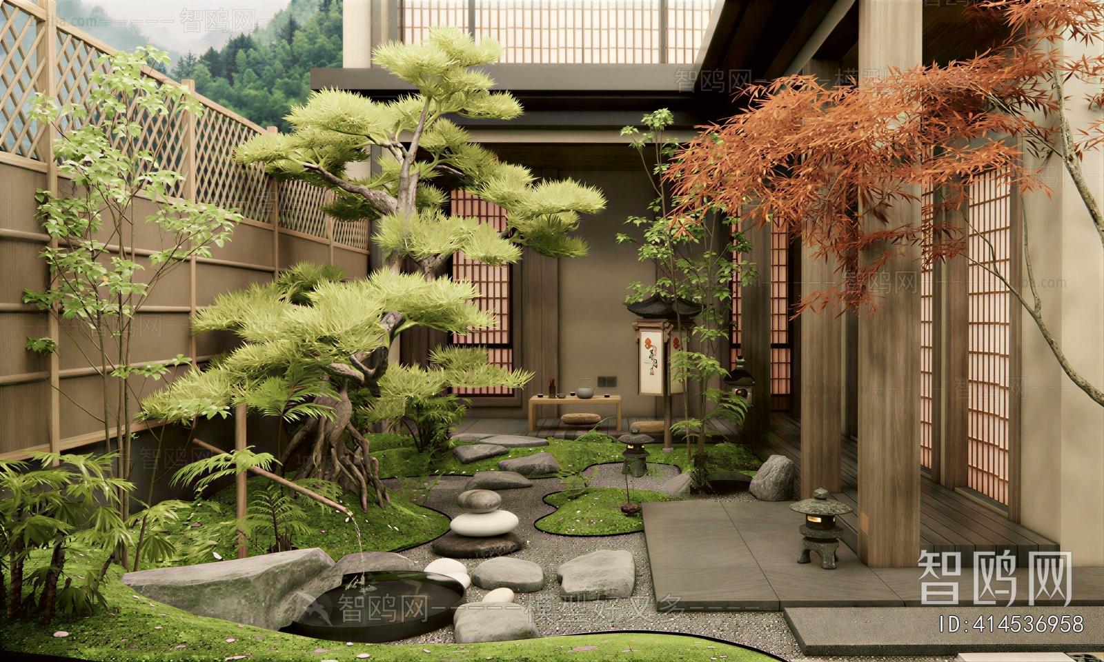 Japanese Style Courtyard/landscape
