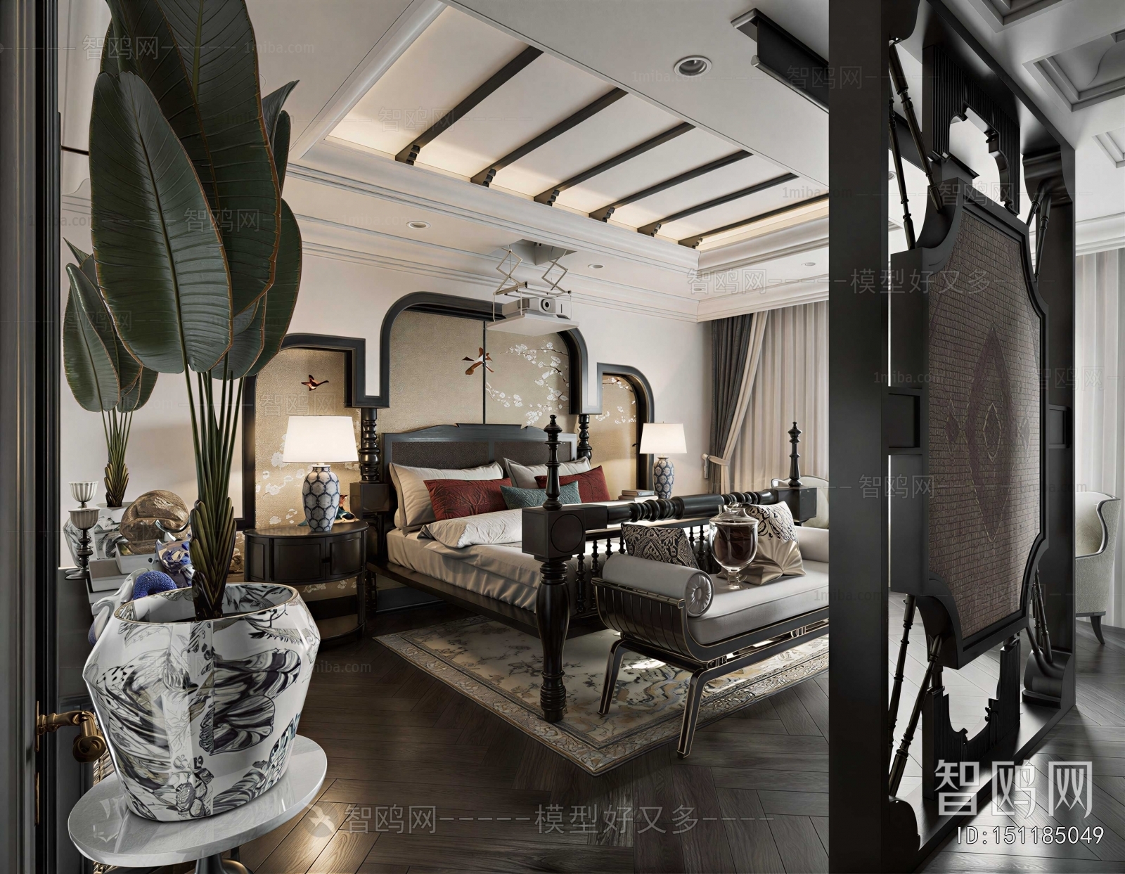 Southeast Asian Style Bedroom