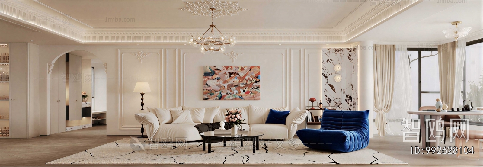 American Style A Living Room