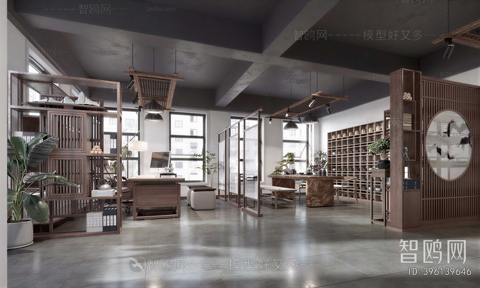 New Chinese Style Manager's Office
