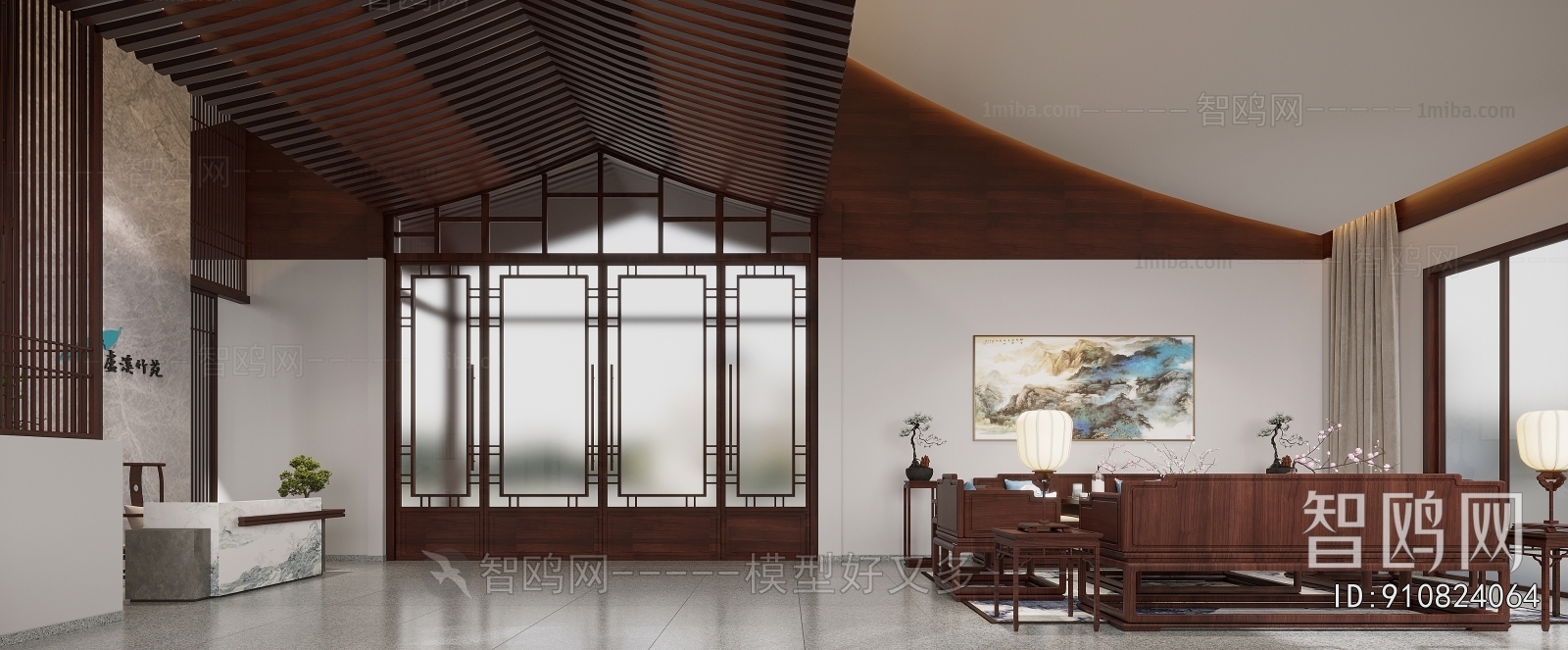 New Chinese Style Lobby Hall