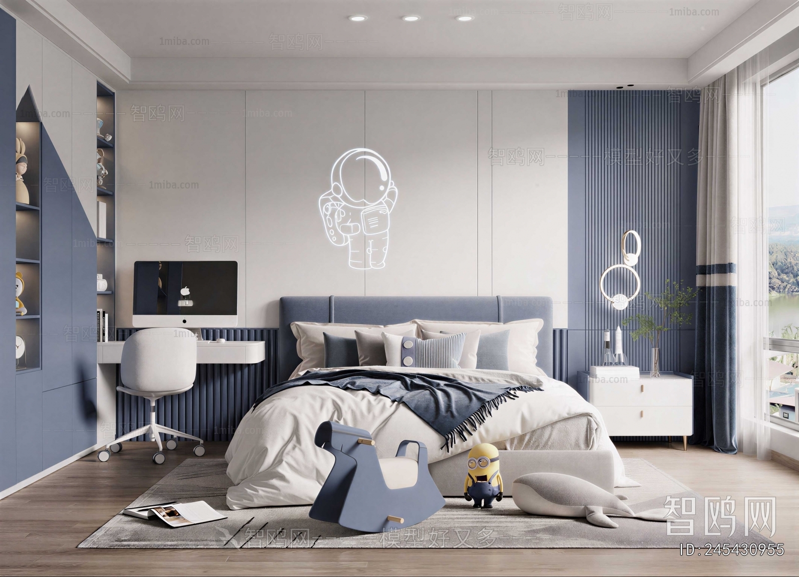 Modern Boy's Room And Son's Room