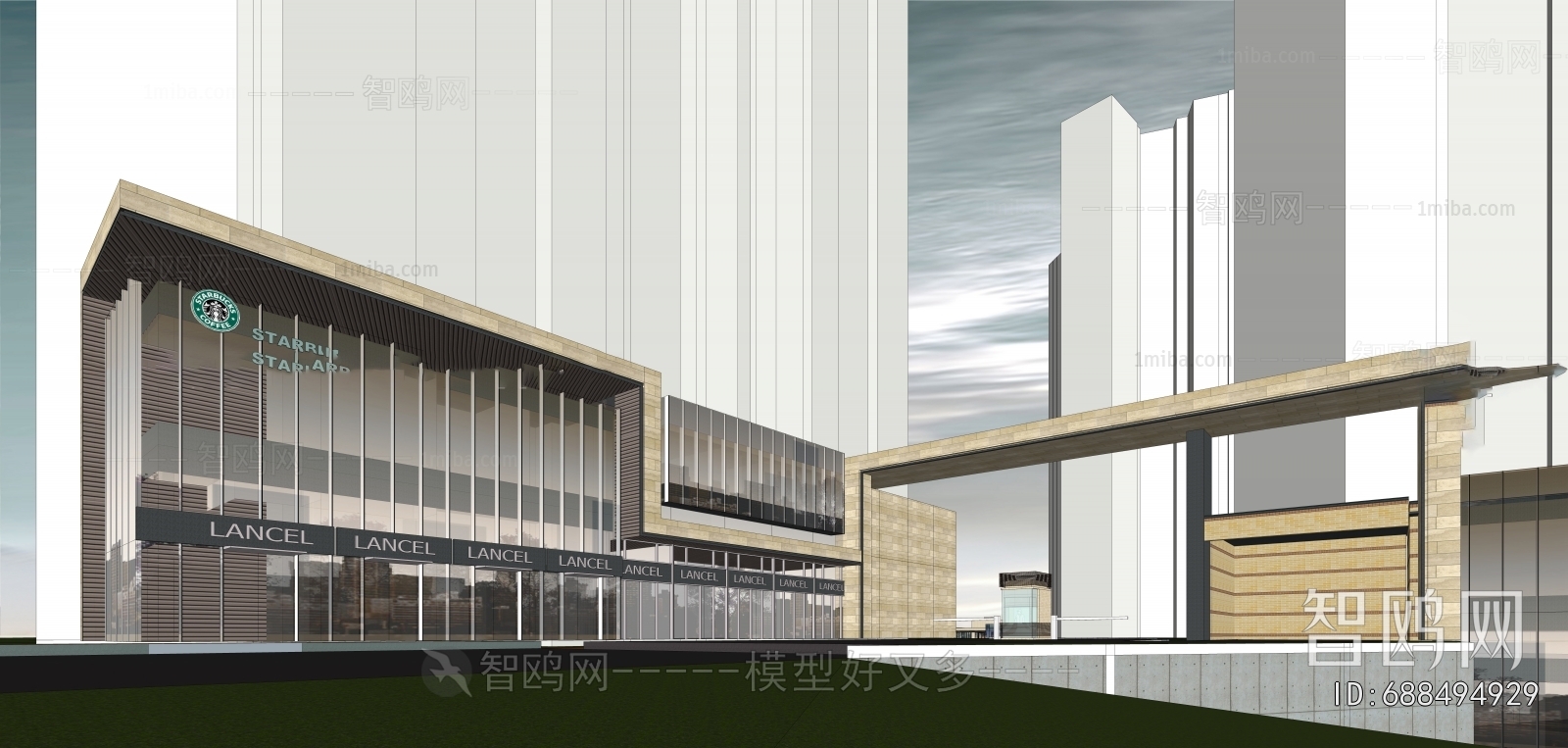 Modern Appearance Of Commercial Building