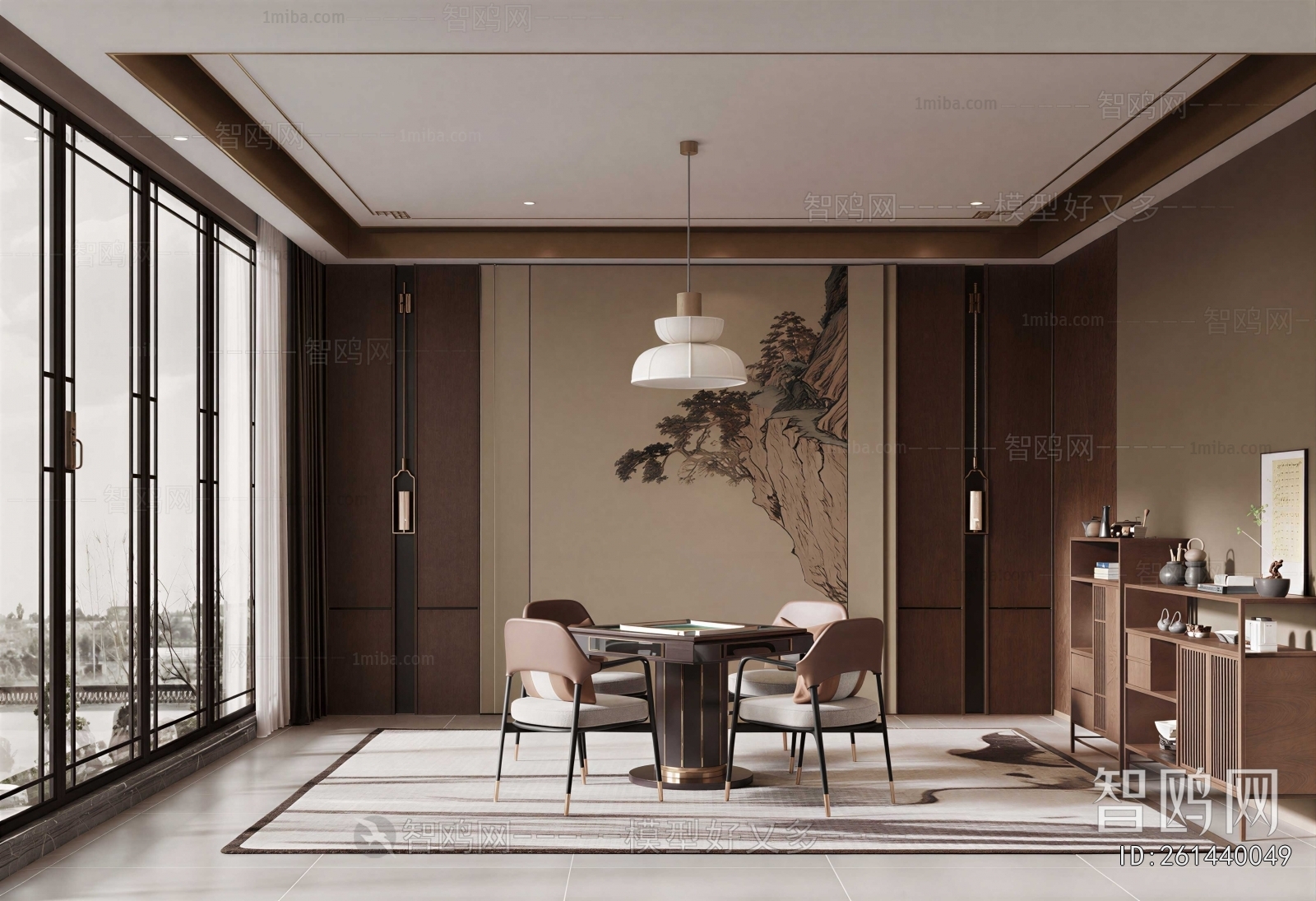 New Chinese Style Chess And Card Room