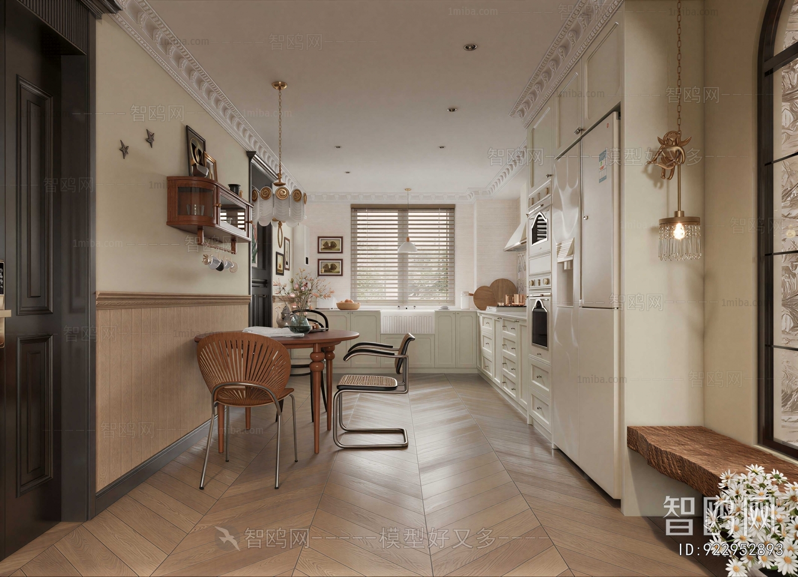 French Style Open Kitchen