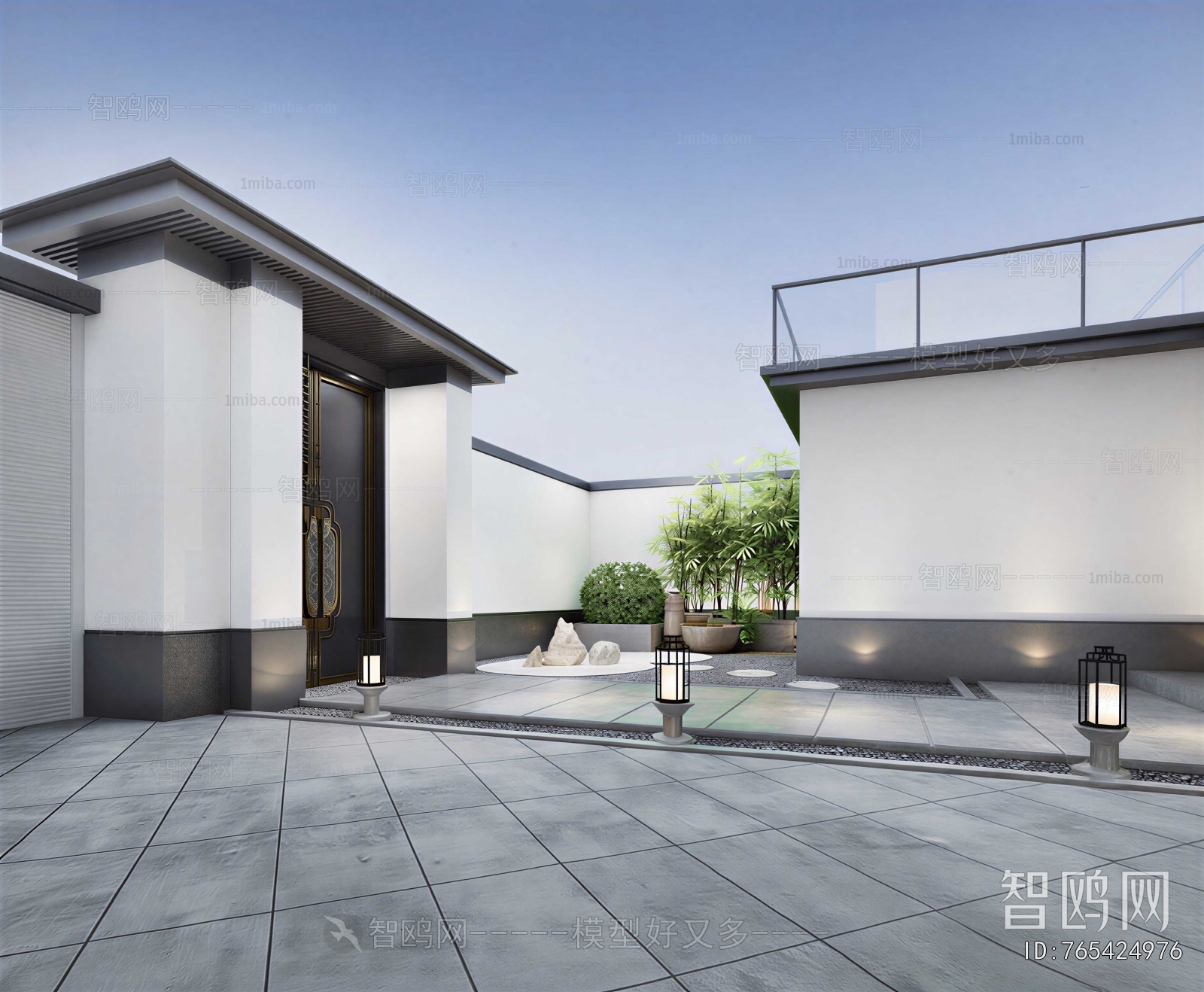 New Chinese Style Courtyard/landscape