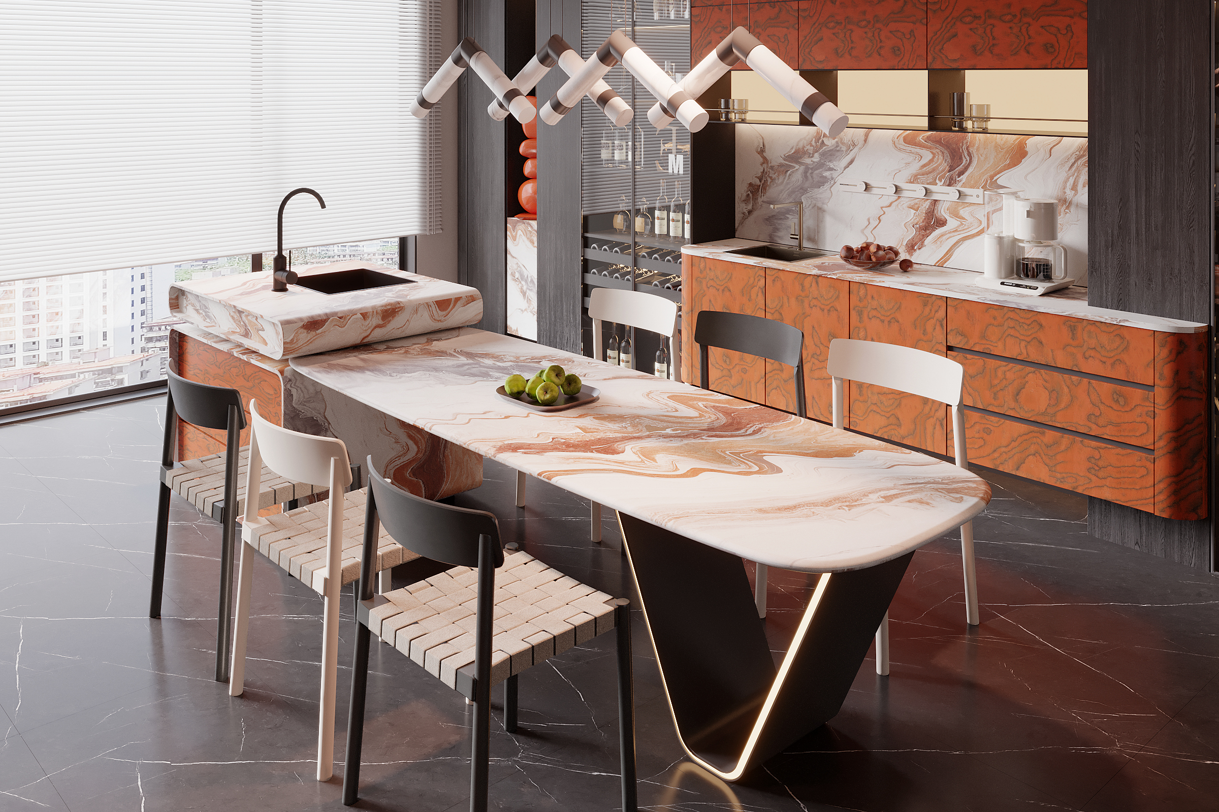 Modern Dining Table And Chairs