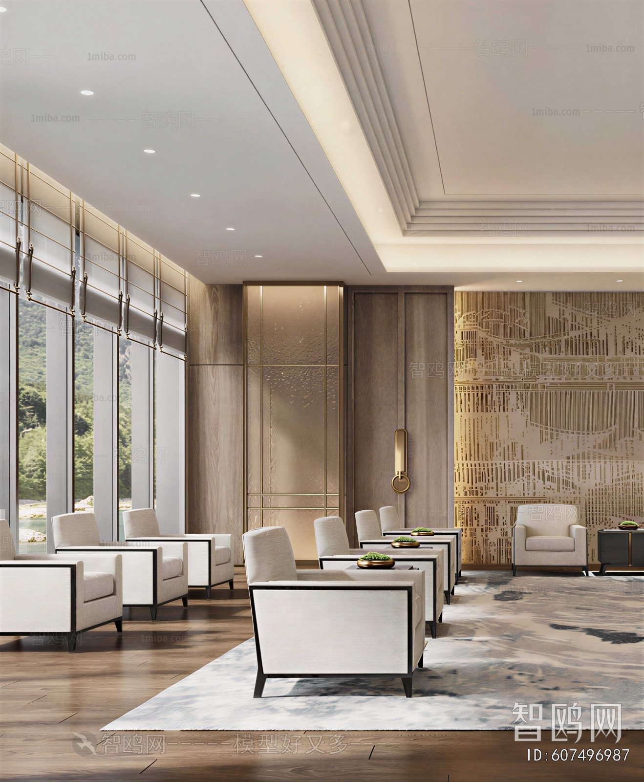 Modern Office Living Room
