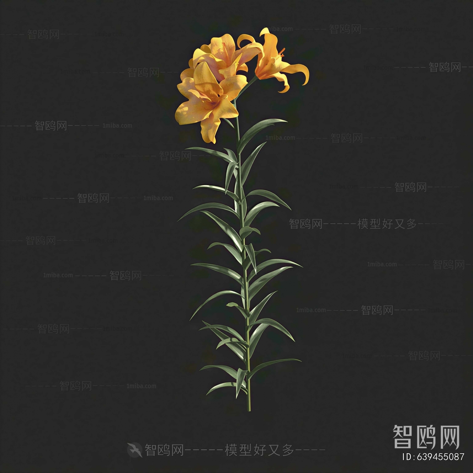 Modern Flowers And Grass