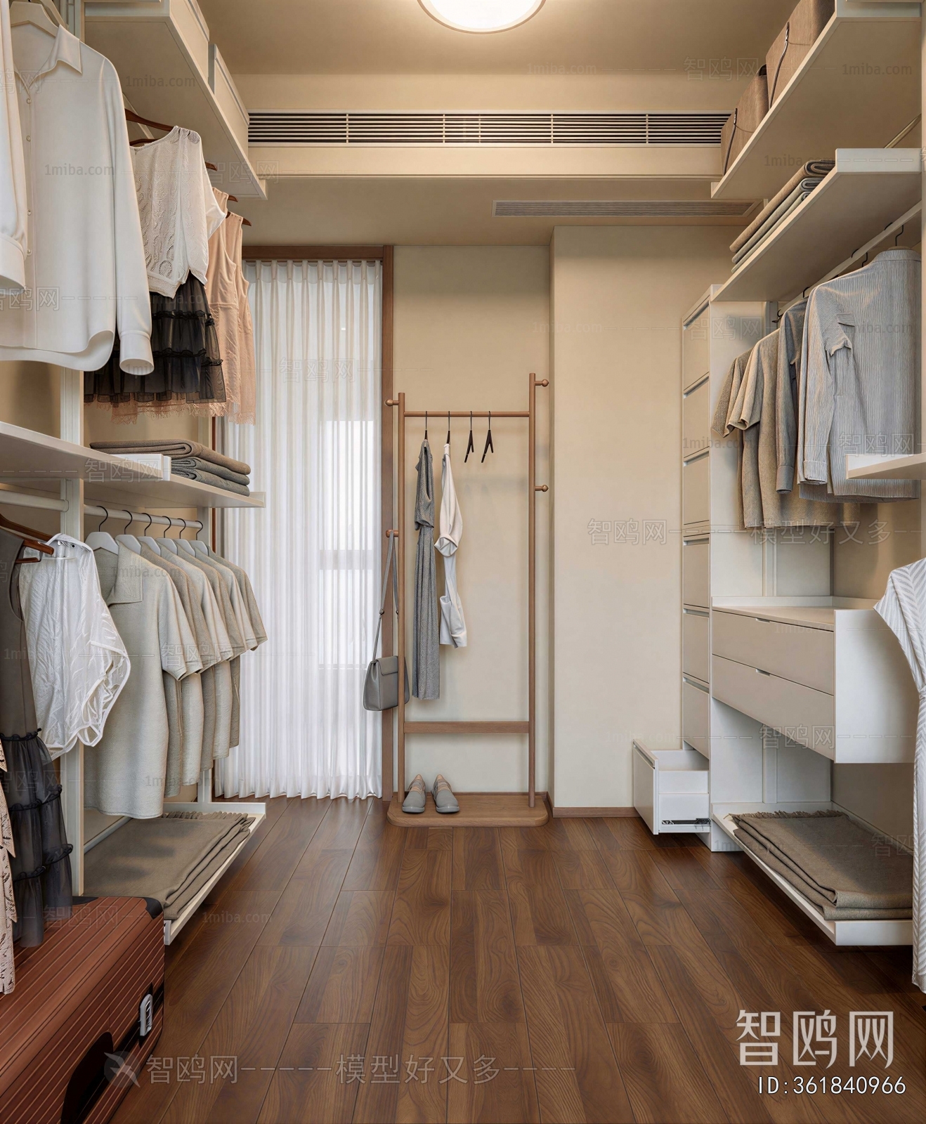 Modern Clothes Storage Area