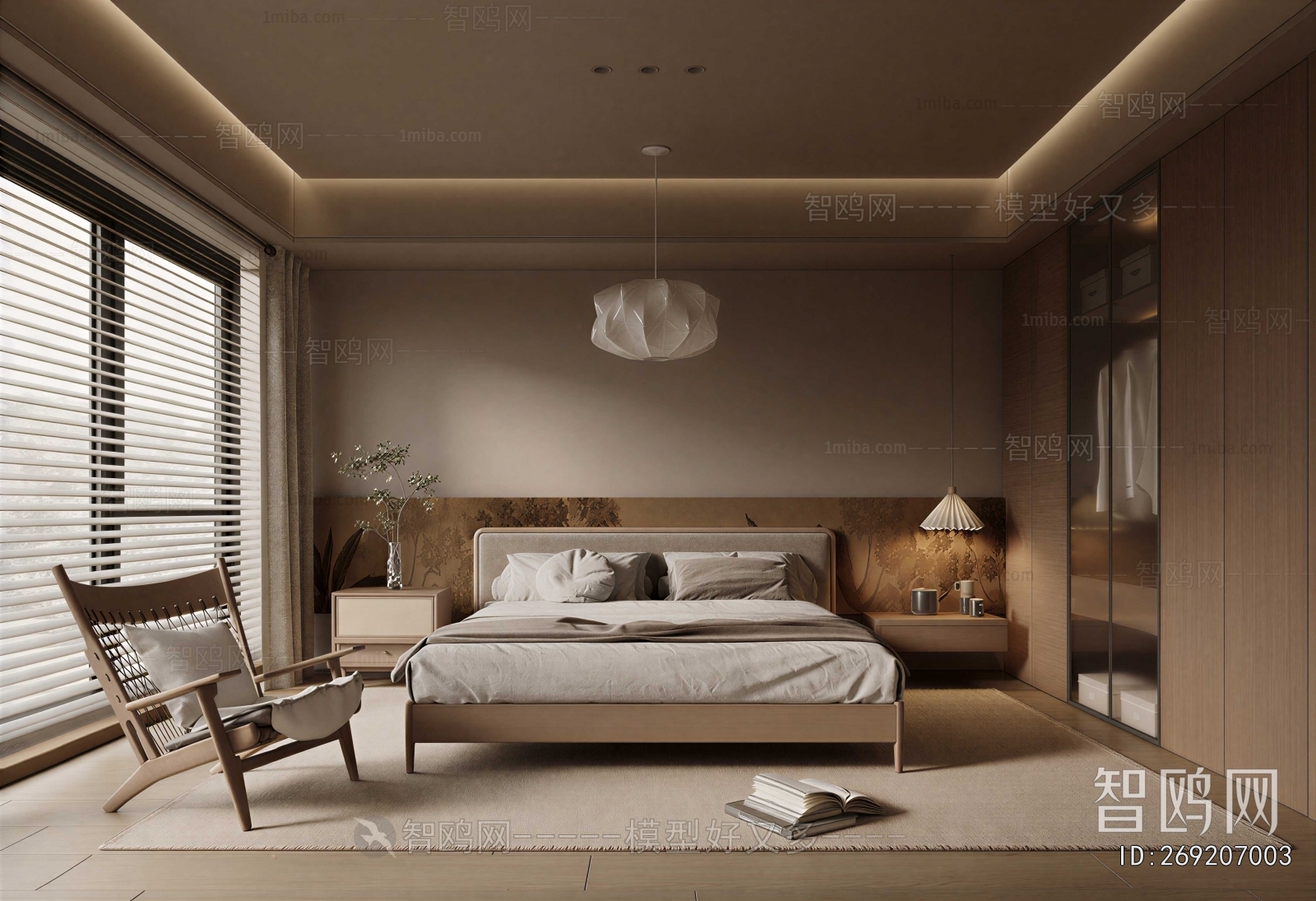 Wabi-sabi Style Bedroom