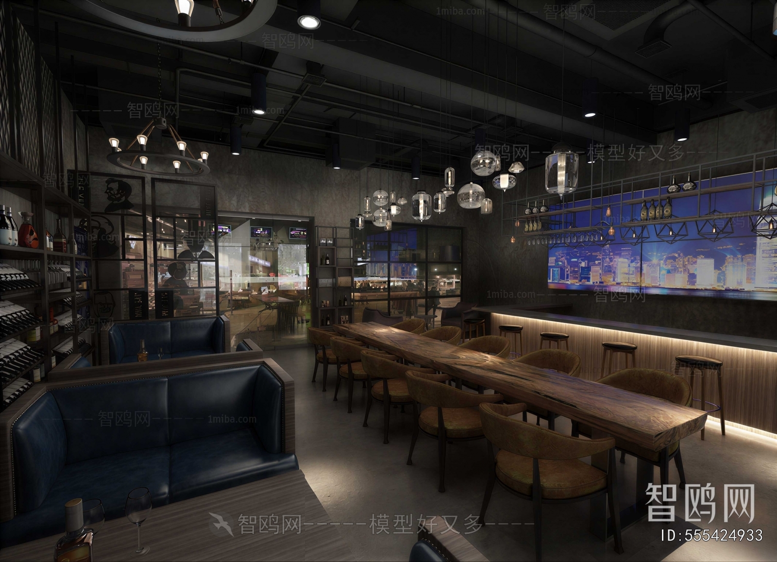 Industrial Style Bar