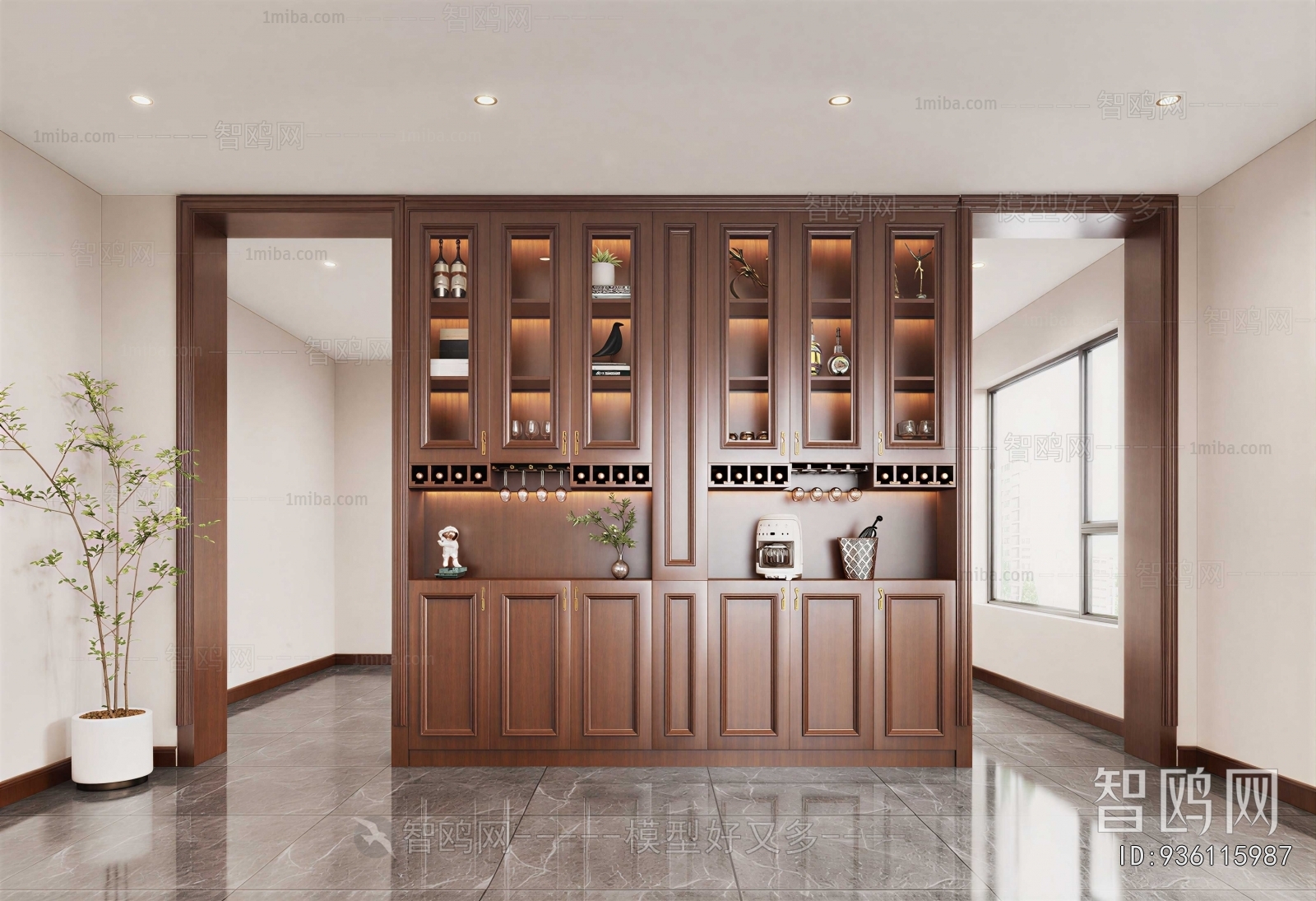 American Style Wine Cabinet