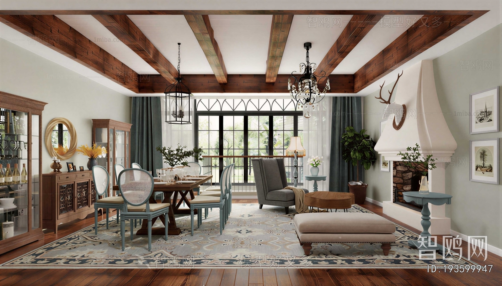 American Style A Living Room