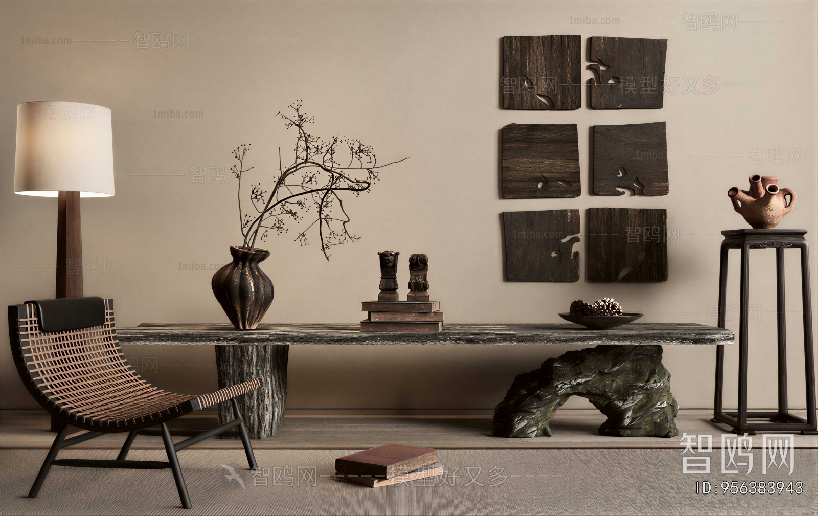 Wabi-sabi Style Console