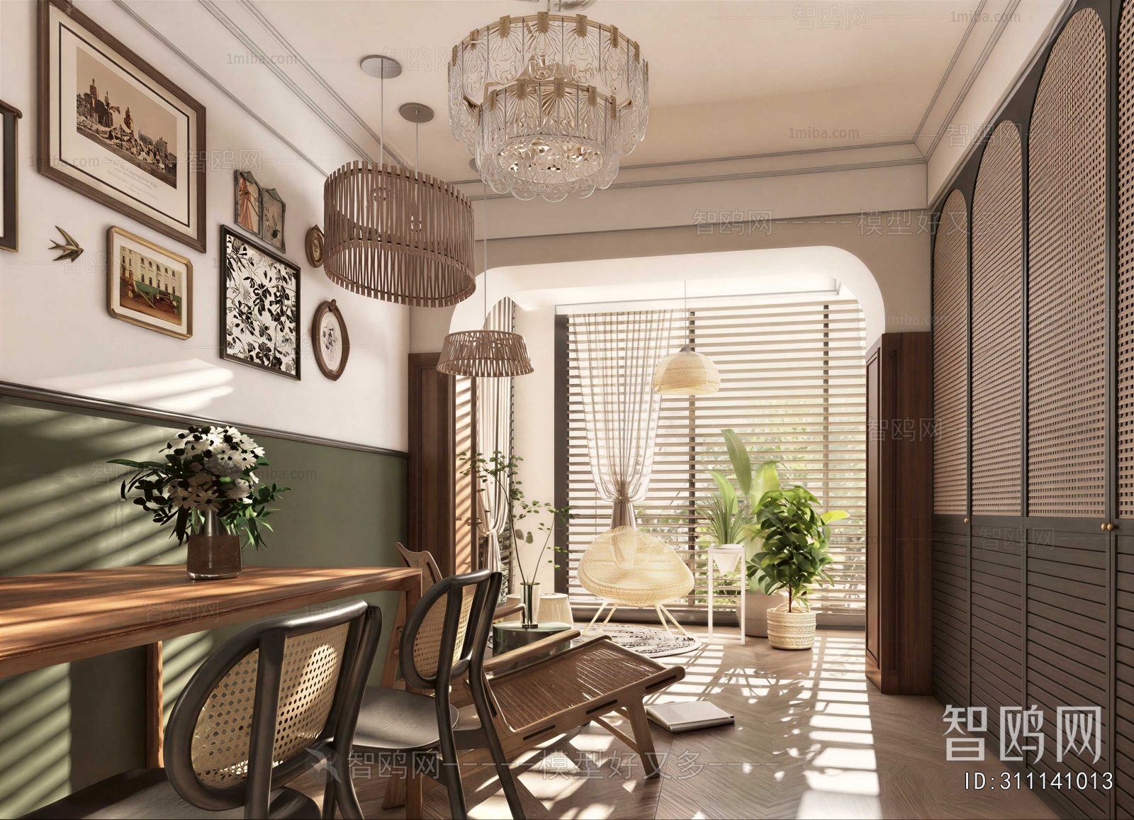 Southeast Asian Style Dining Room
