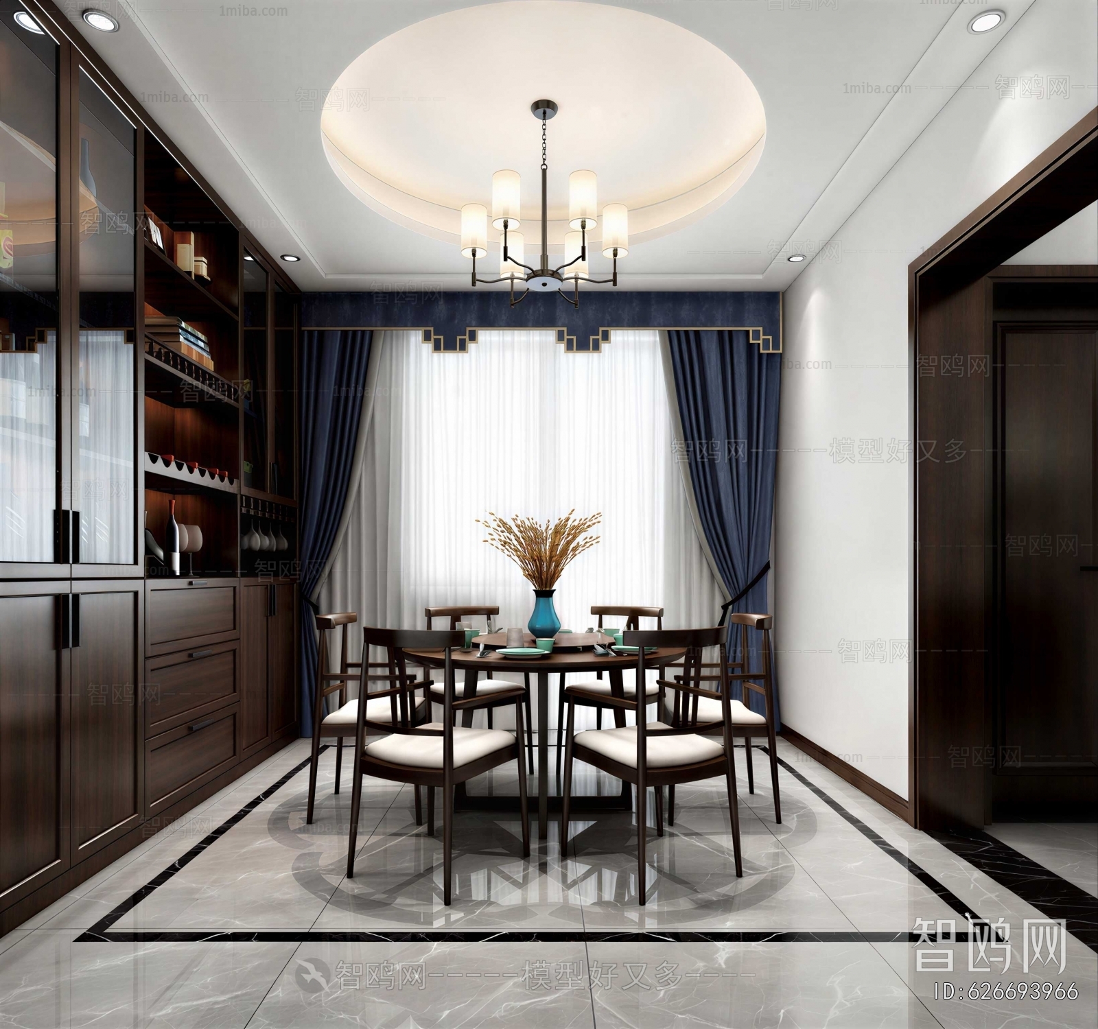 New Chinese Style Dining Room