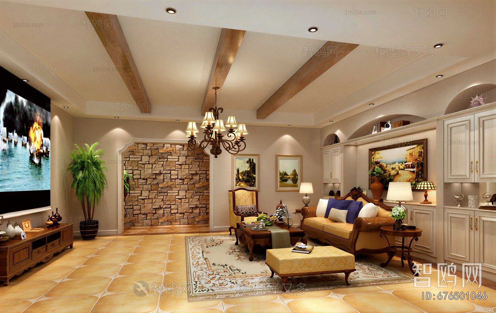 European Style A Living Room