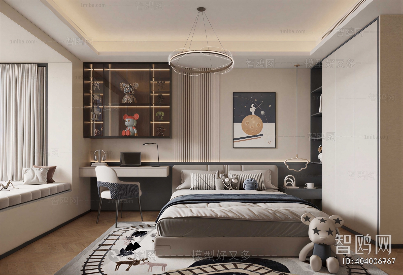 Modern Boy's Room And Son's Room