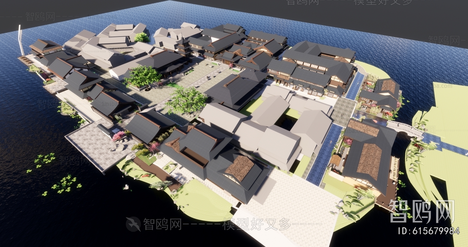 Chinese Style Ancient Architectural Buildings