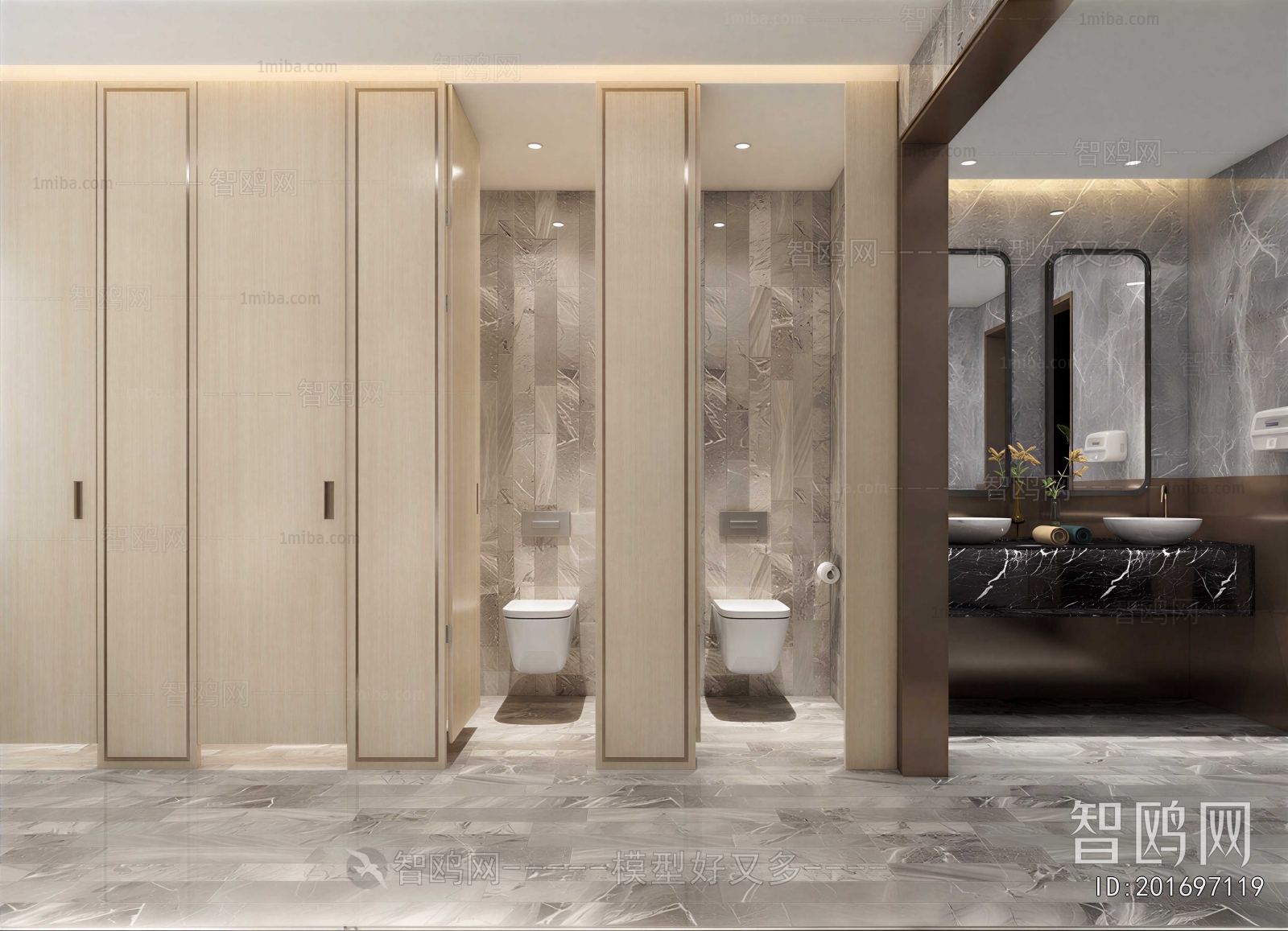 Modern Public Toilet
