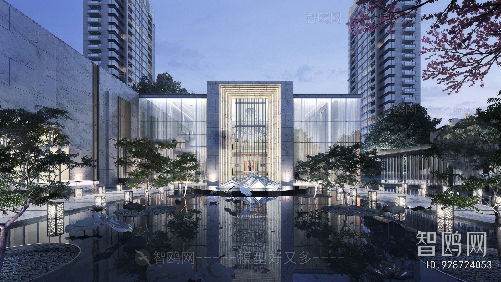 Modern Architectural Bird's-eye View Planning