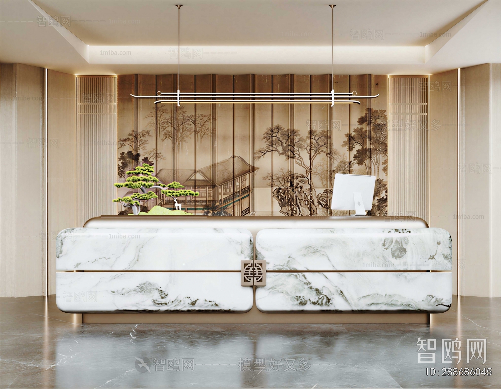 New Chinese Style Lobby Hall