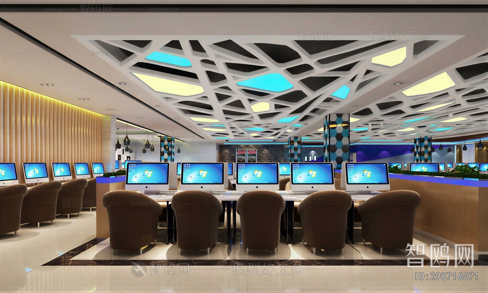 Industrial Style Internet Cafe