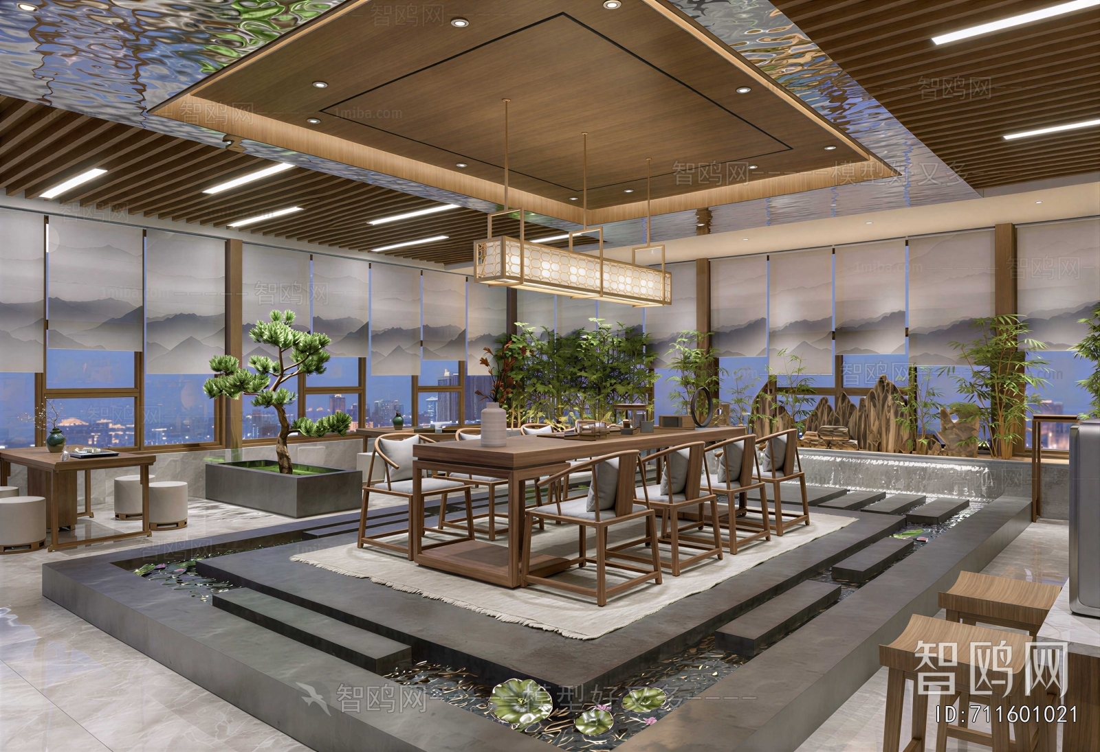 New Chinese Style Teahouse Tea House