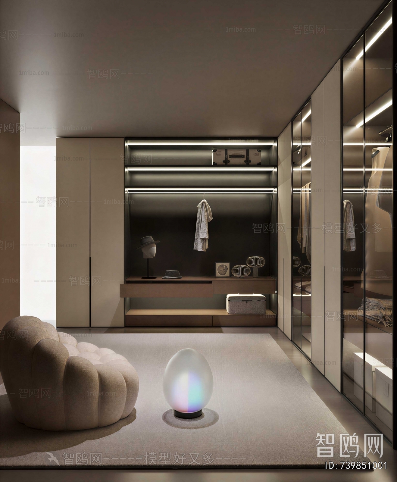 Modern Clothes Storage Area