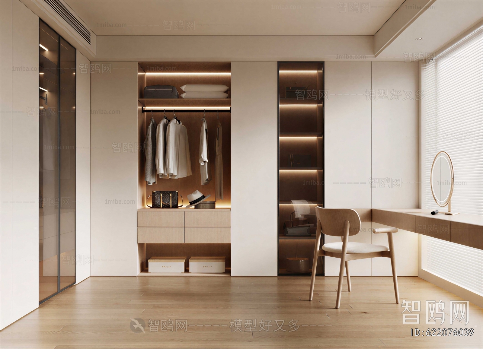 Modern Clothes Storage Area