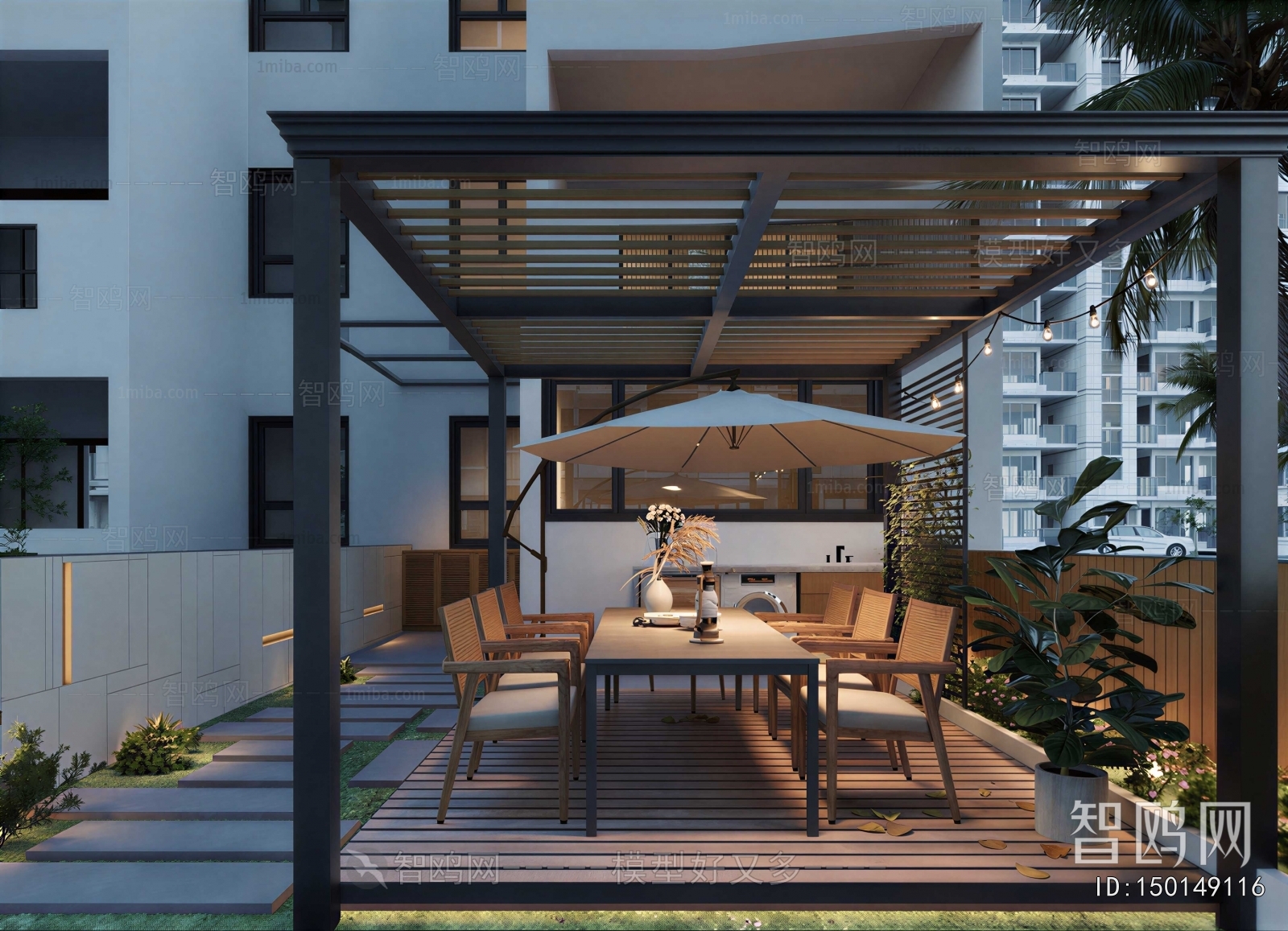 Modern Courtyard/landscape