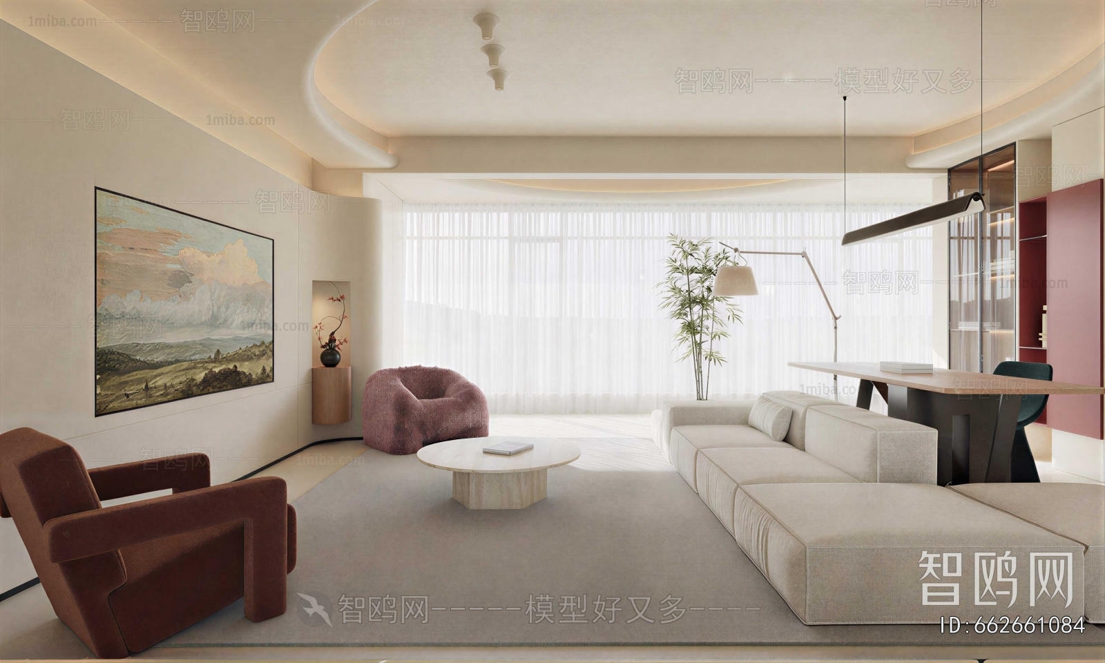 Post Modern Style A Living Room