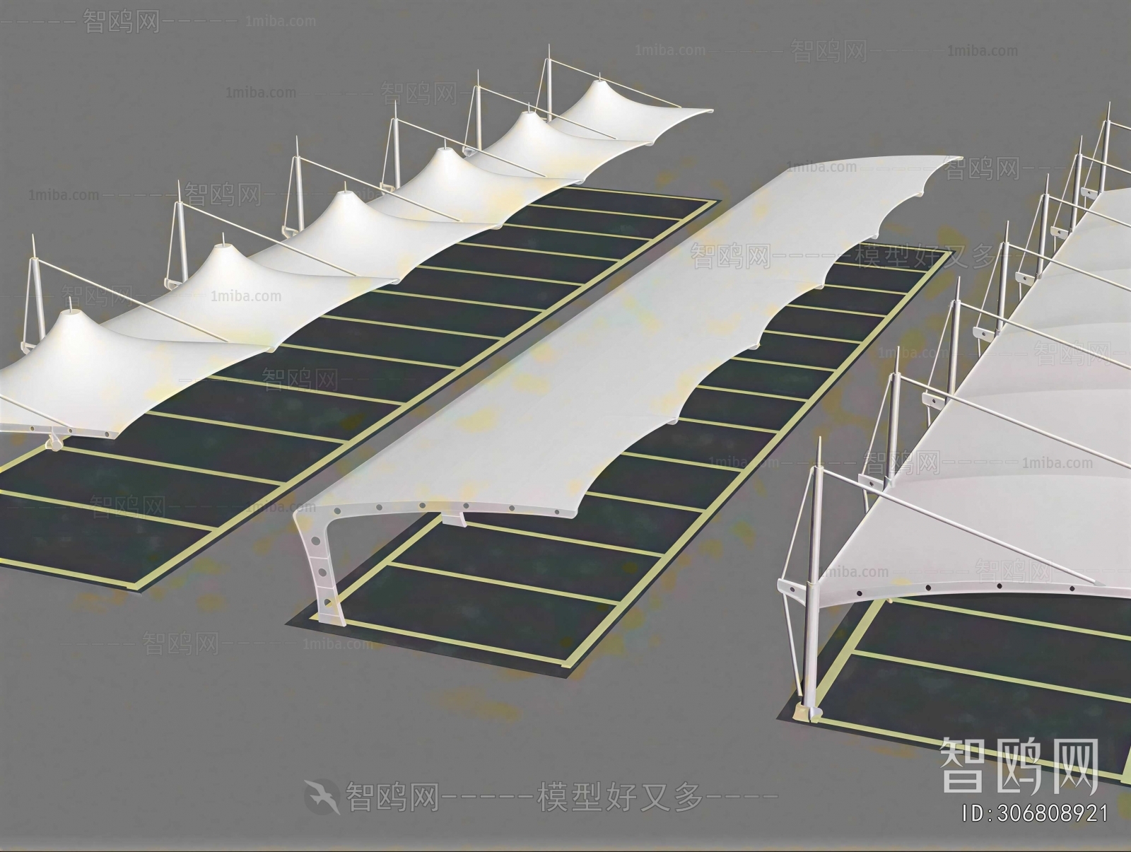 Modern Outdoor Parking Lot