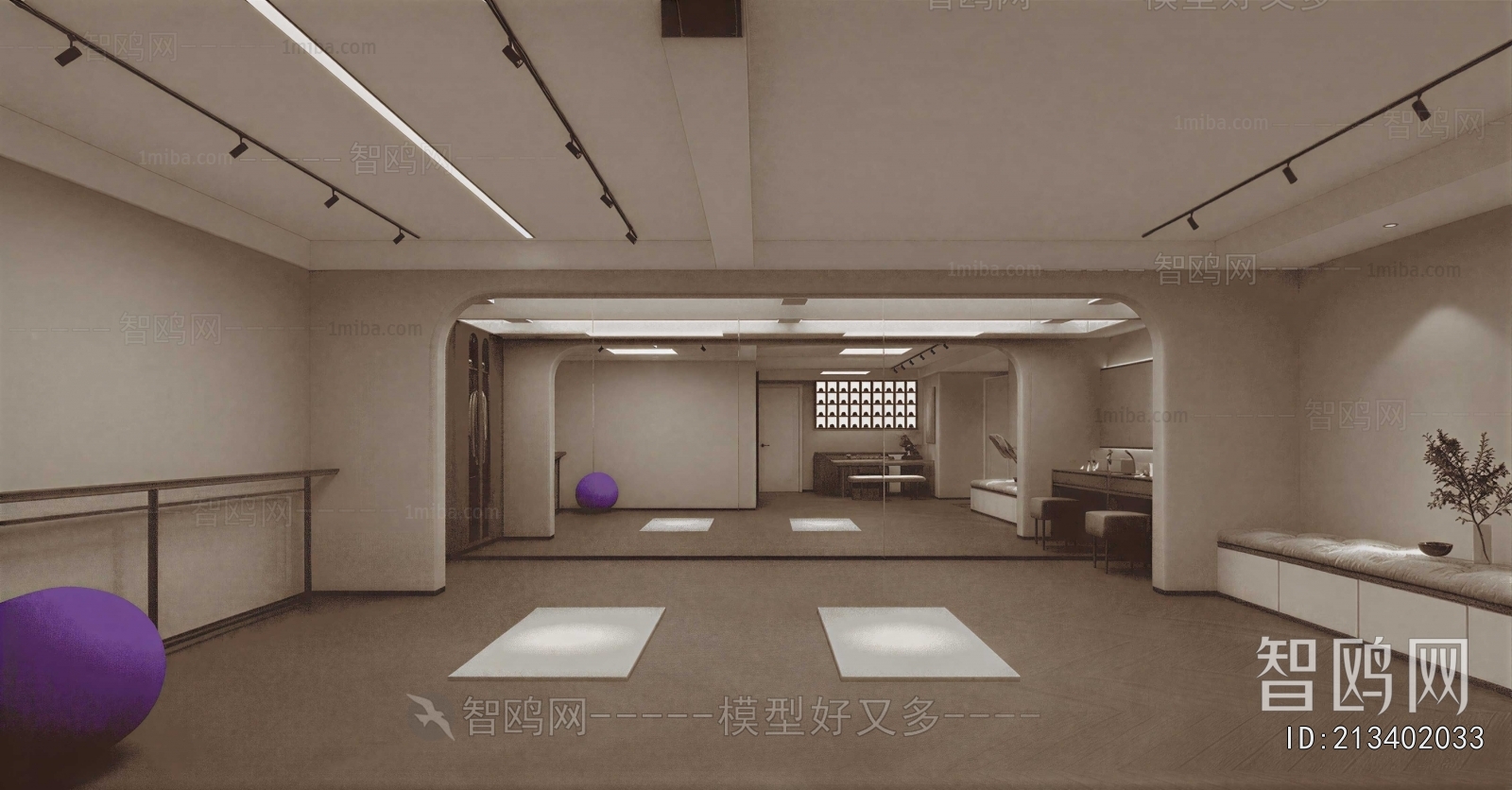 Modern Yoga Room