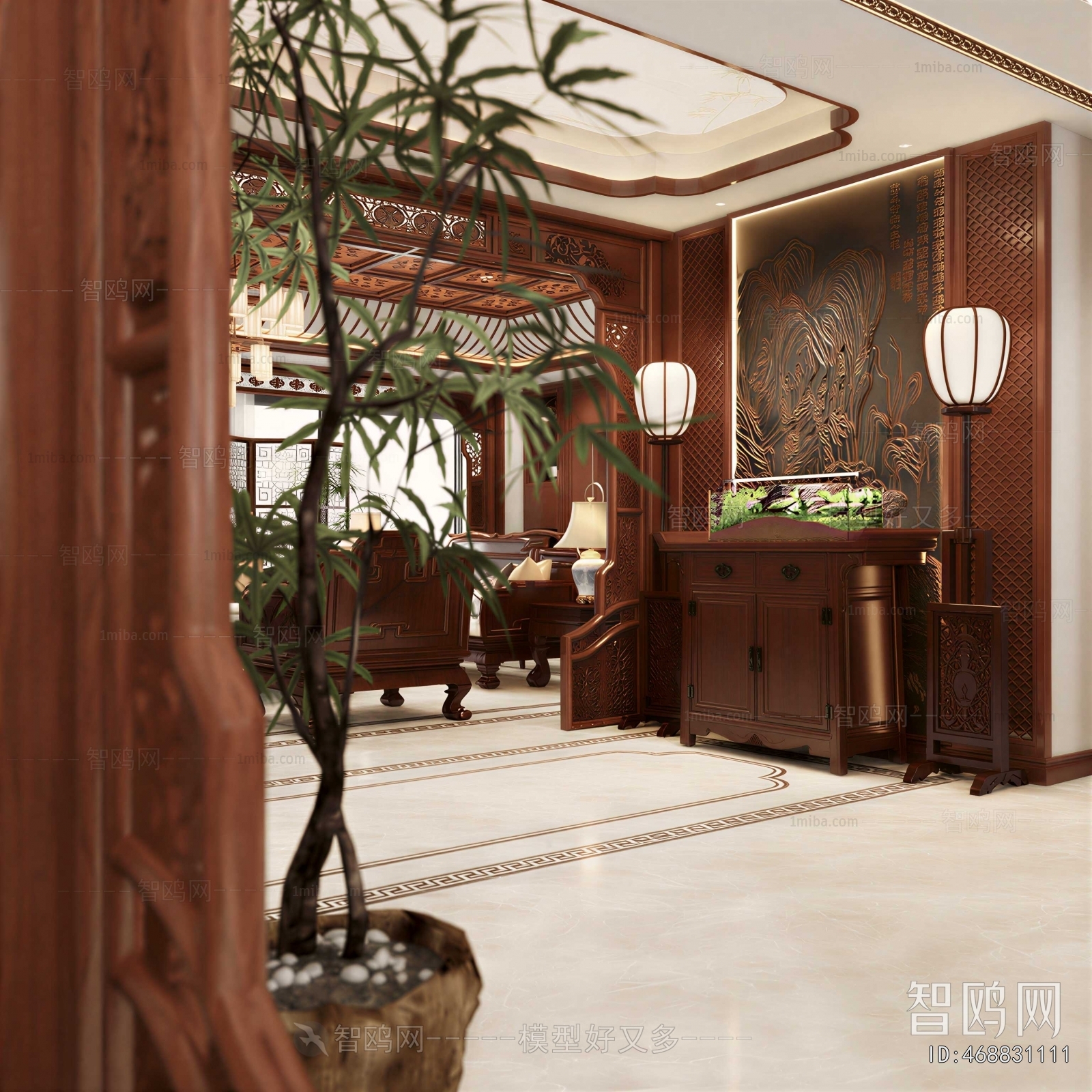 Chinese Style Hallway