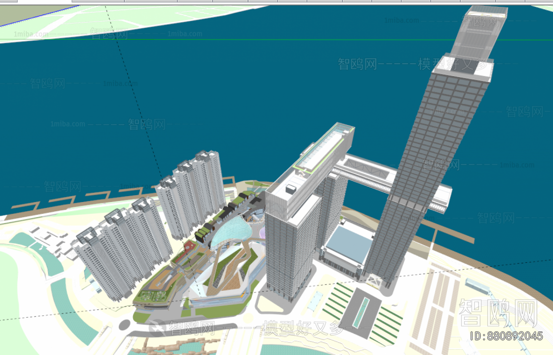 Modern Architectural Bird's-eye View Planning