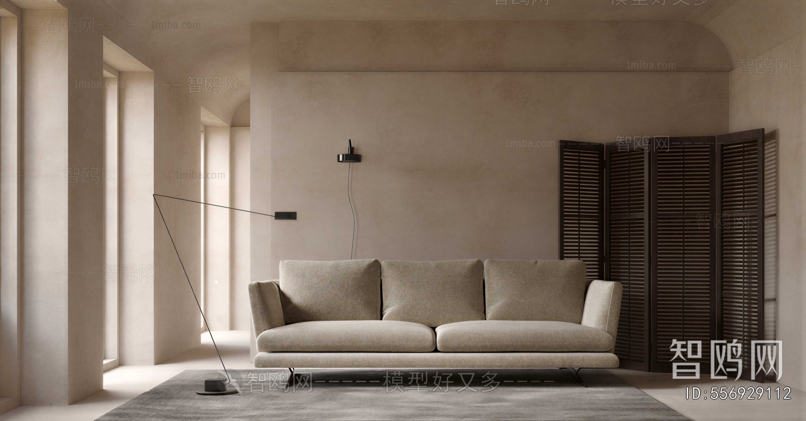 Modern Three-seat Sofa
