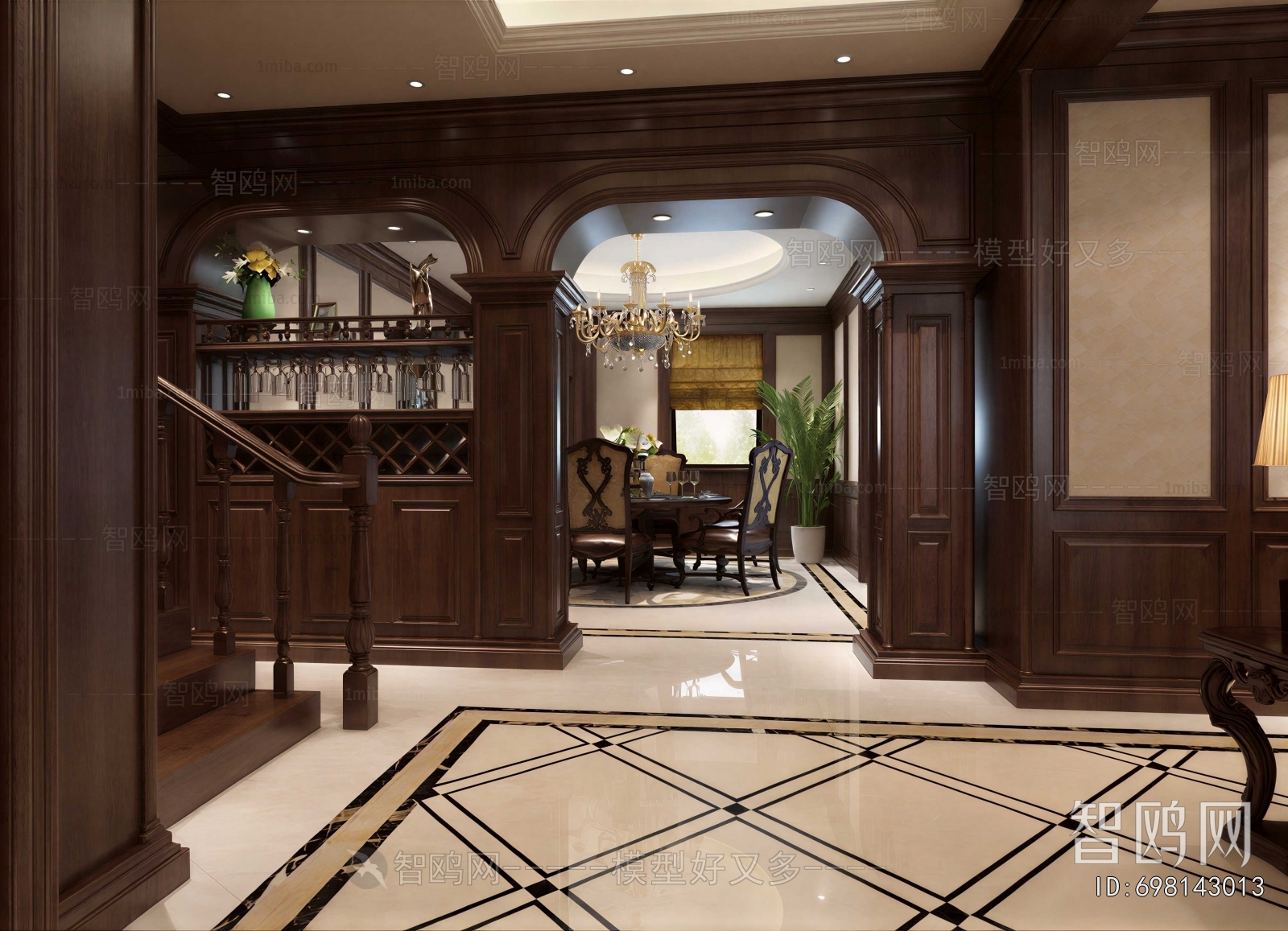 Classical Style Hallway