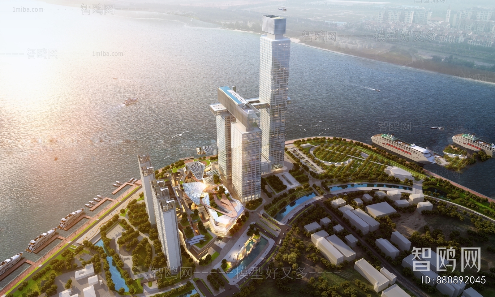 Modern Architectural Bird's-eye View Planning