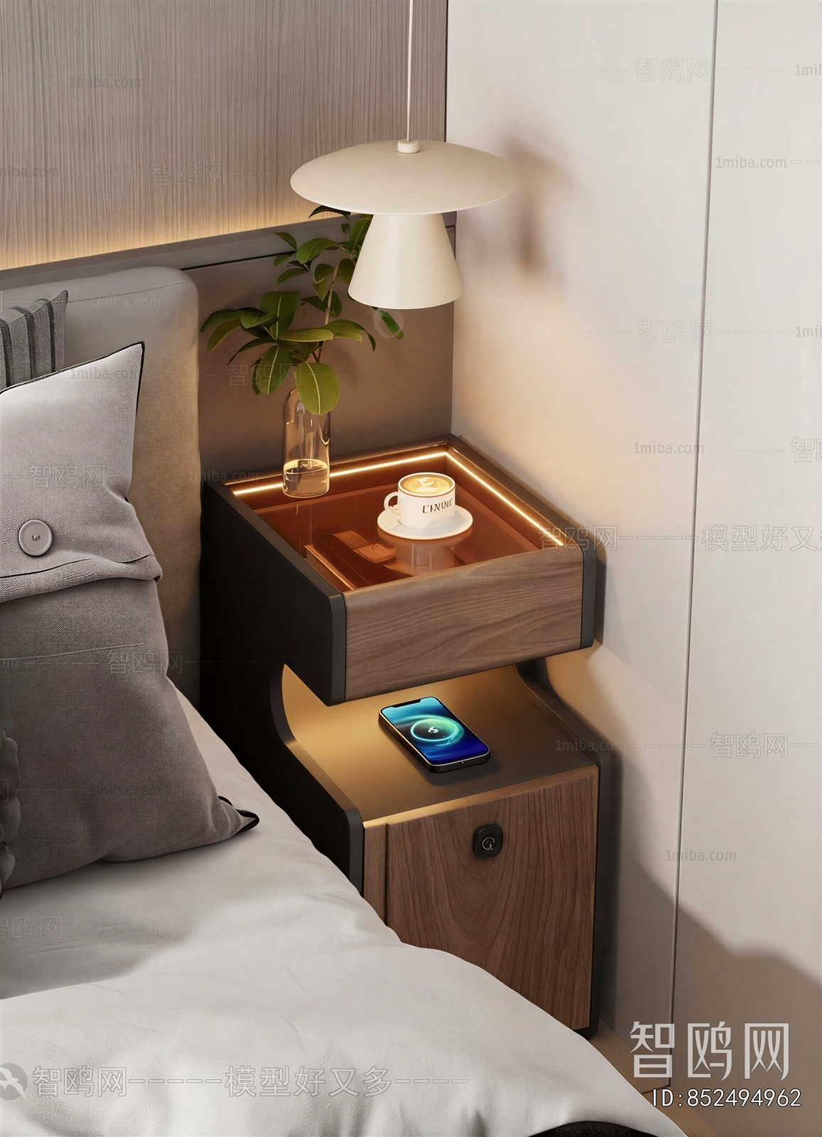 Modern Bedside Cupboard