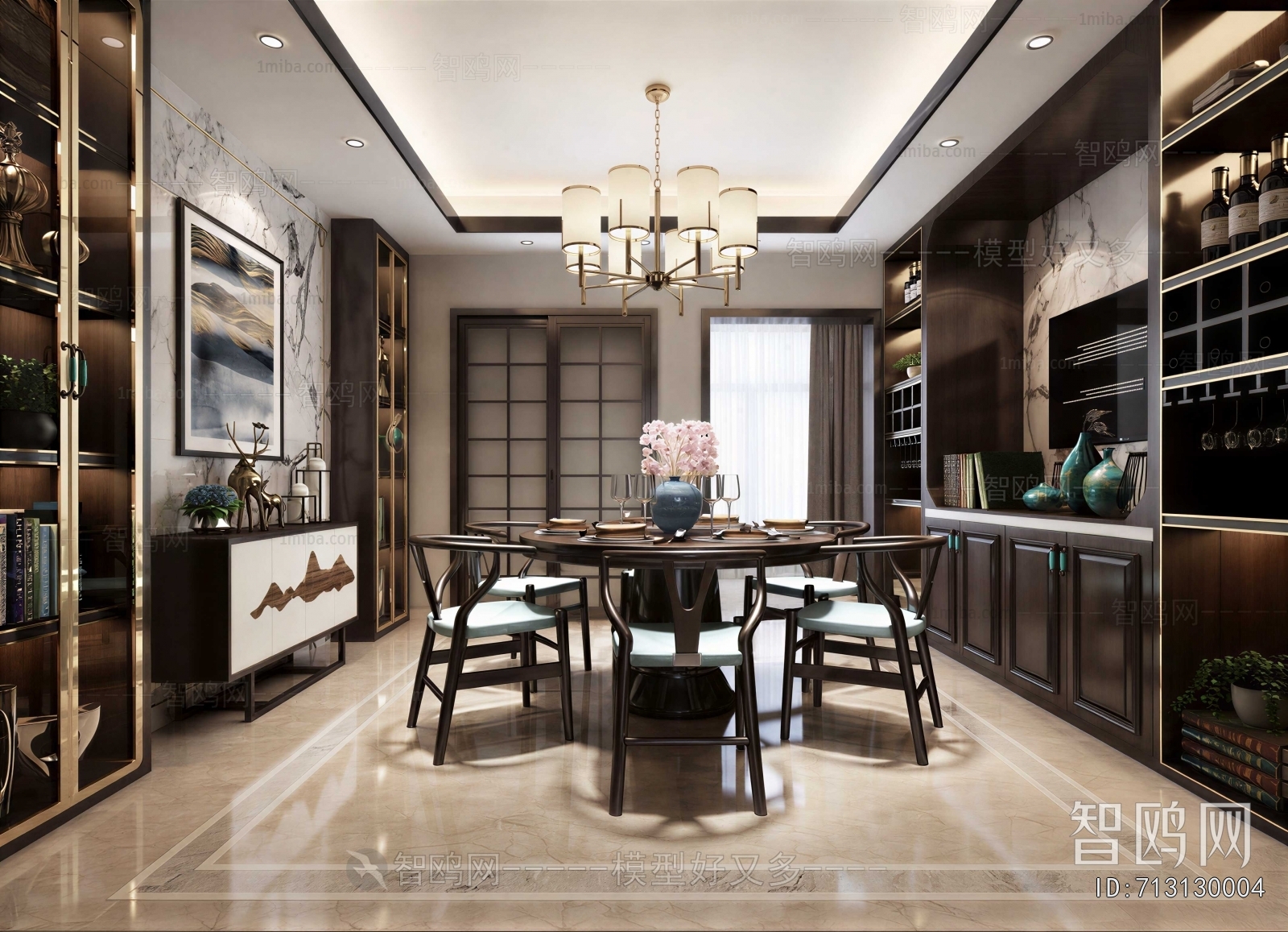 New Chinese Style Dining Room