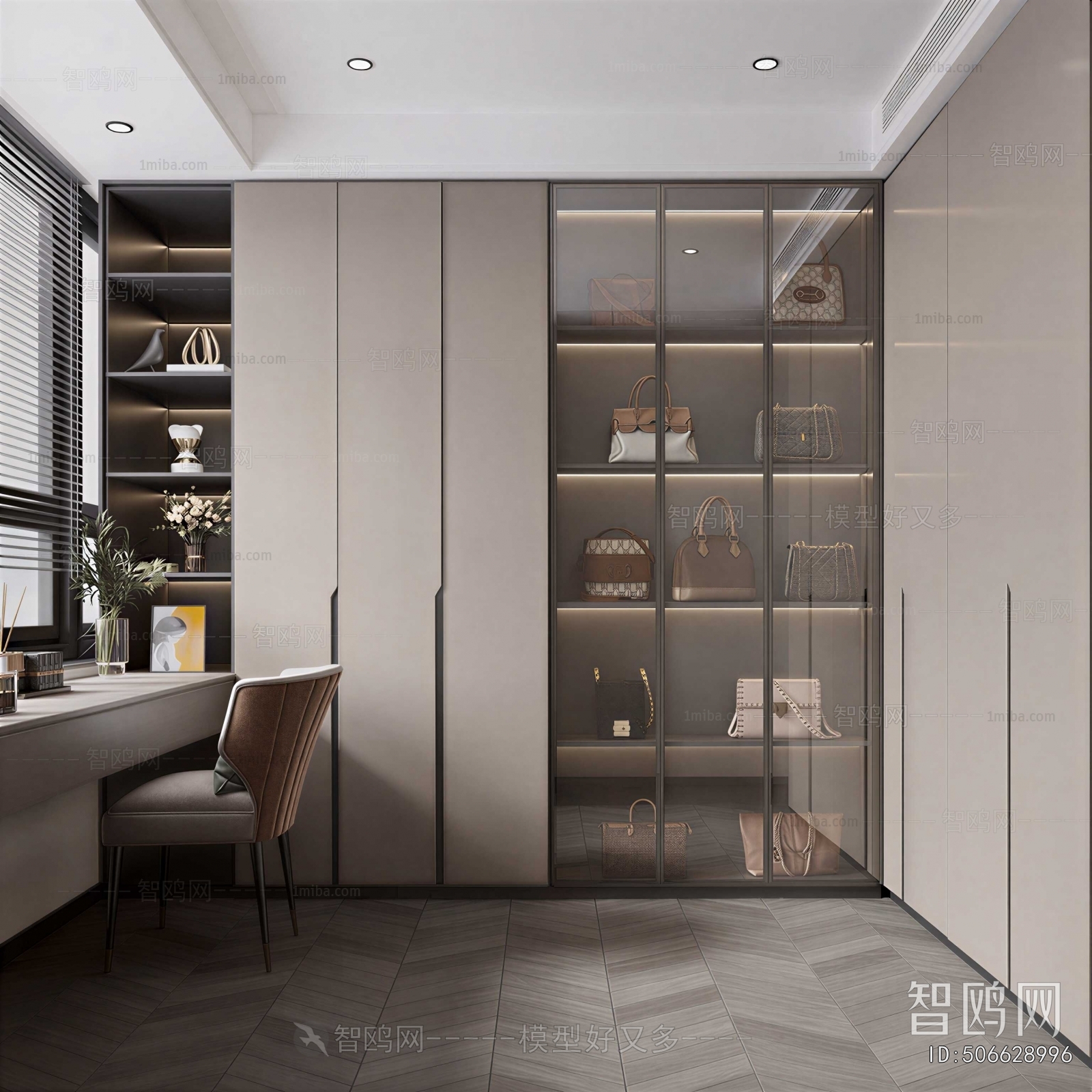 Modern Clothes Storage Area