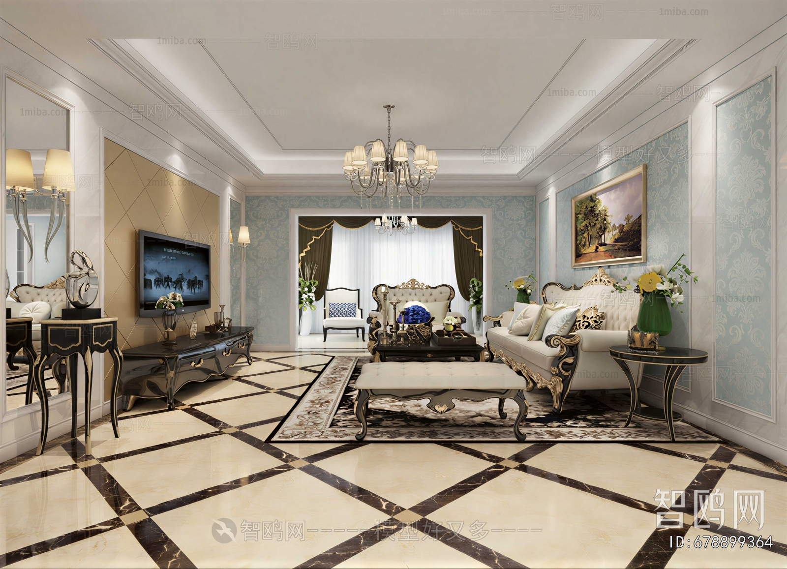 European Style A Living Room