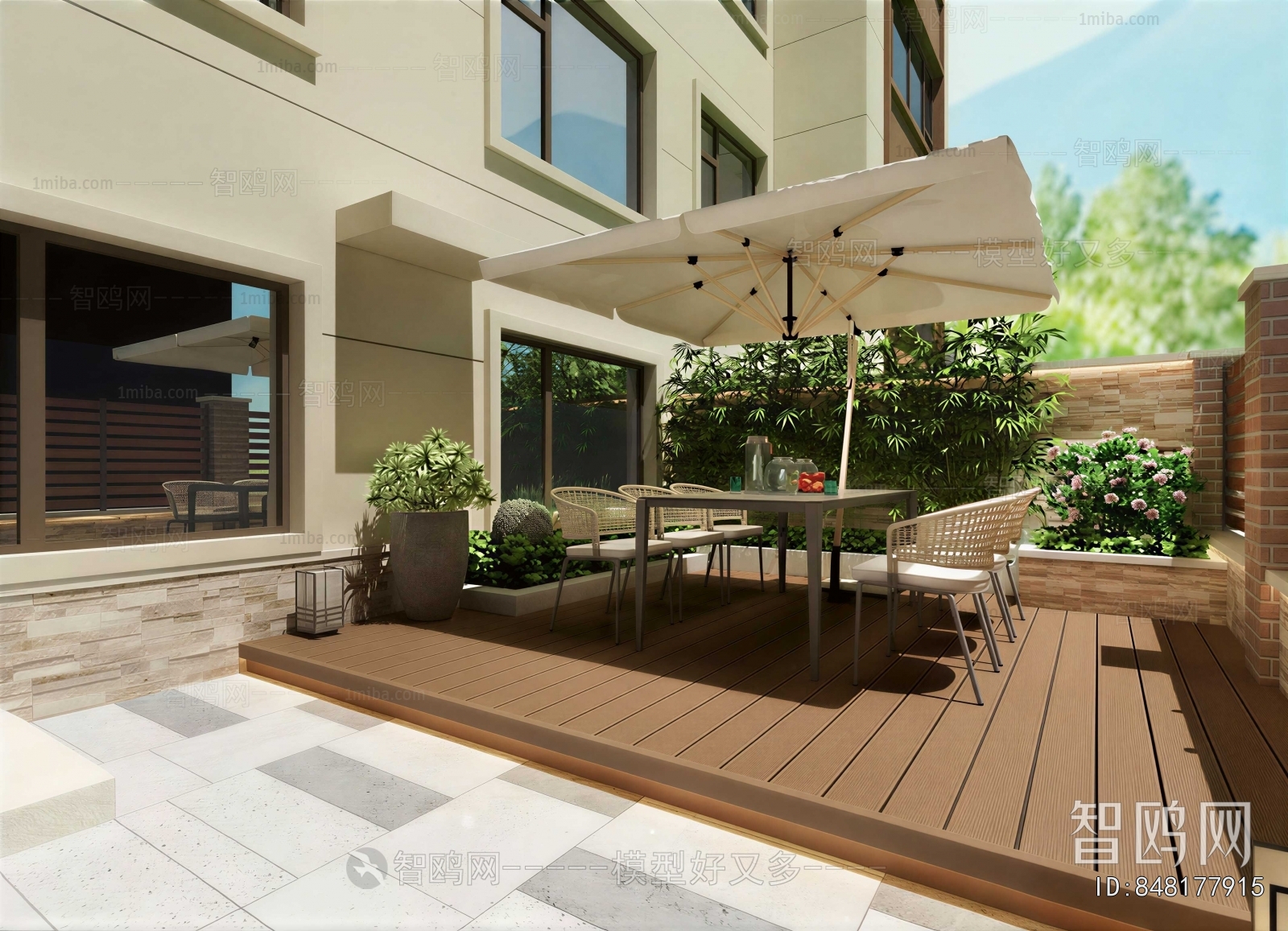Modern Courtyard/landscape