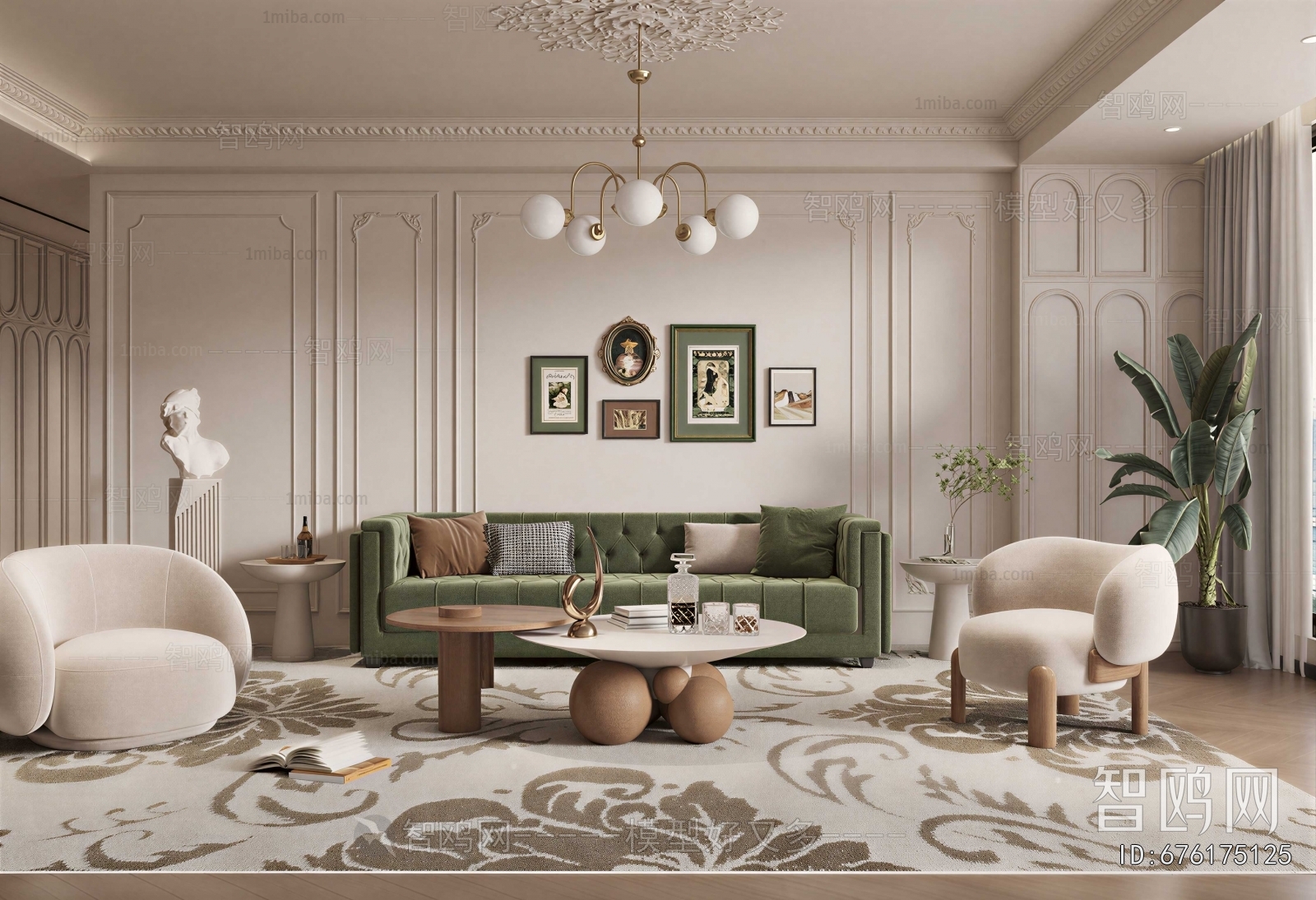French Style A Living Room