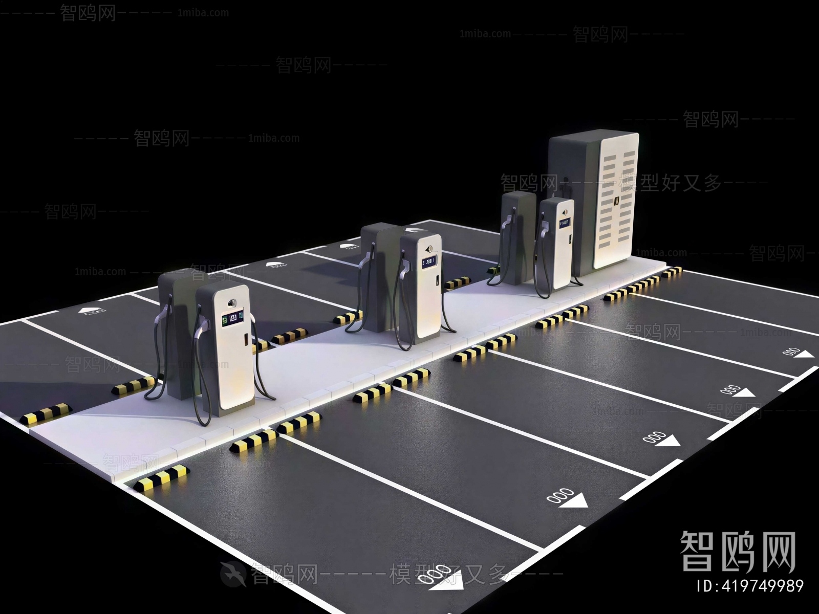 Modern Outdoor Parking Lot