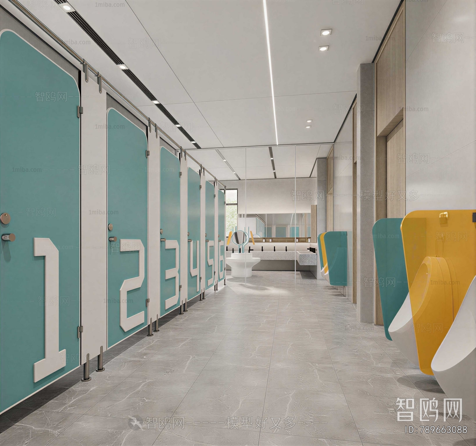 Modern Children's Restroom