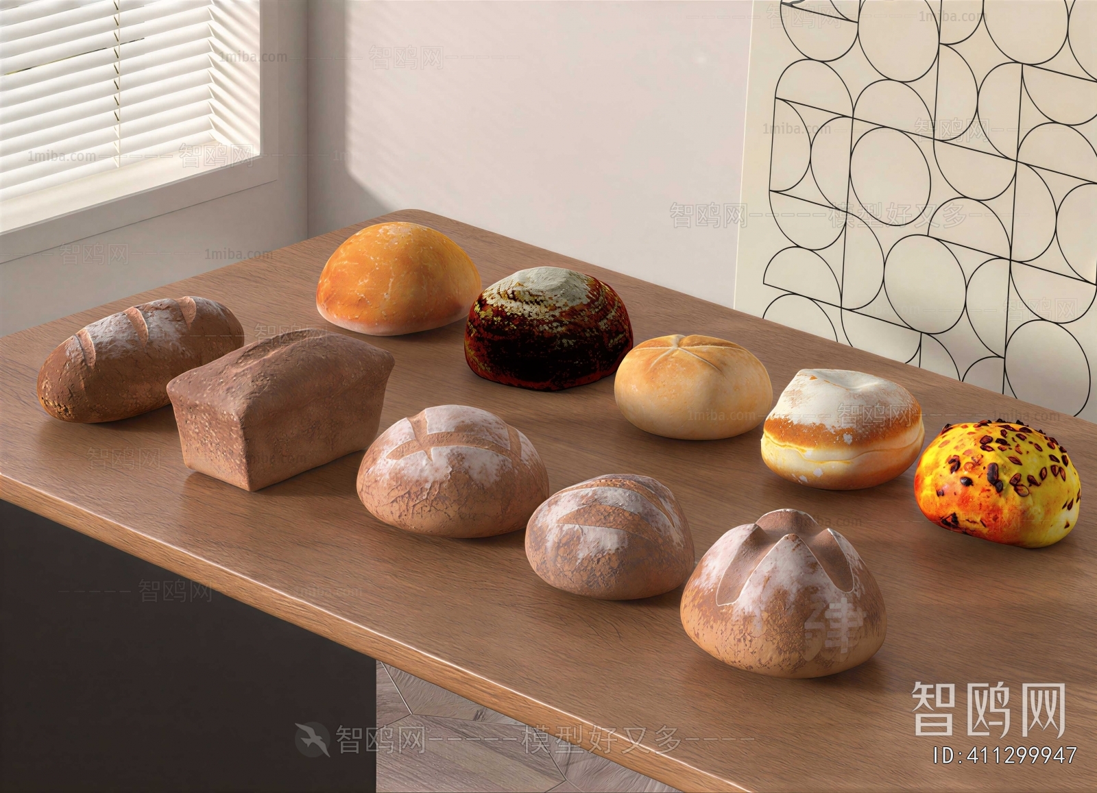Modern Bread Cake