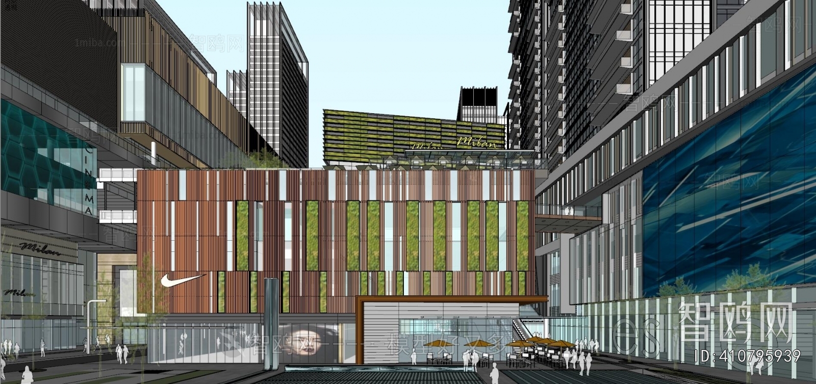 Modern Architectural Bird's-eye View Planning
